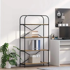 vidaXL Ράφι Βιβλίων artisan δρυς 80 x 30 x 146 εκ Επεξεργασμένο ξύλο