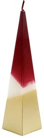 Κερί Πυραμίδα 014.XMR2250 20cm Bordo-Gold