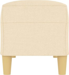 vidaXL Πάγκος Κρεμ 100x35x41 εκ. Υφασμάτινος