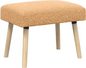 vidaXL παγκάκι Μονόχρωμο Μπεζ 60 x 40 x 45 εκ. Μπουκλέ