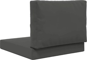 vidaXL Μαξιλάρι Καναπέ Εξωτερικού Χώρου 2 pcs Ανθρακί Πολυεστέρας