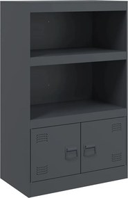 vidaXL Μπουφές Ανθρακί 67x39x107 εκ. από Ατσάλι