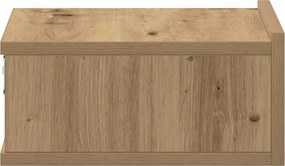 vidaXL Κομοδίνα Κρεμαστά Καφέ Δρυς 40x31x27 εκ. Επεξεργ. Ξύλο
