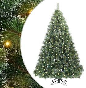 vidaXL Τεχνητό Χριστουγεννιάτικο Δέντρο Πράσινο 180 cm ΠΕ και PVC