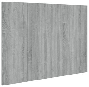 Κεφαλάρι Κρεβατιού Γκρι Sonoma 120x1,5x80 εκ. Επεξεργ. Ξύλο - Γκρι