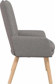vidaXL Πολυθρόνα Taupe 63 x 67 x 94 εκ. Ύφασμα και κόντρα πλακέ