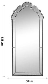 Καθρέπτης Klorens Inart χρυσό  μέταλλο 60x3x138εκ 64x4.5x170 εκ.