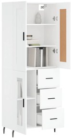 vidaXL Ντουλάπι Λευκό 69,5x34x180 εκ. από Επεξεργασμένο Ξύλο