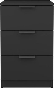 vidaXL Κομοδίνα 2 τεμ. Μαύρα 40 x 36 x 65 εκ.