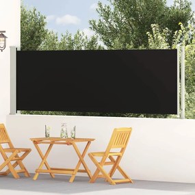 vidaXL Σκίαστρο Πλαϊνό Συρόμενο Βεράντας Μαύρο 117 x 600 εκ.
