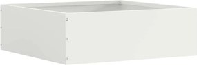 vidaXL Περίγραμμα γκαζόν 6 pcs Λευκό 40 x 40 x 13 cm Ατσάλι