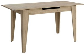 Τραπέζι Trendline Megapap επεκτεινόμενο χρώμα oak 120/150x70x75εκ.