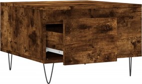 vidaXL Τραπεζάκι Σαλονιού Καπνιστή Δρυς 55x55x36,5εκ. Επεξεργασμ. Ξύλο