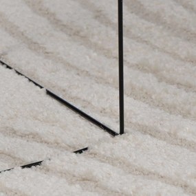 vidaXL Χαλιά χώρου Γύρος GALATI Κρεμ Ø 120 εκ. Πολυεστέρας