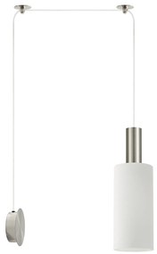 SE21-NM-4-NM1W-GL3 ADEPT TUBE Nickel Matt Wall Lamp White Glass+