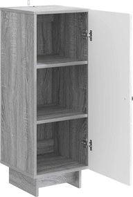 VidaXL Πλαϊνό γραφείο Γκρι Sonoma 33 x 34,5 x 90 εκ Επεξεργασμένο Ξύλο