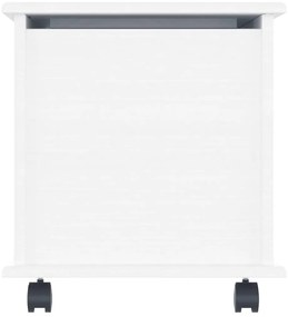 vidaXL Μπαούλο με Ρόδες ALTA Λευκό 73x39,5x43 εκ. Μασίφ Ξύλο Πεύκου