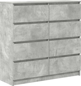 vidaXL Ντουλάπι Γκρι Σκυροδέματος 100x35x99 εκ. Επεξεργασμένο Ξύλο