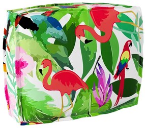 vidaXL Μαξιλάρι παλέτας για πλάτη Floral Πολύχρωμο 50 x 40 x 12 cm