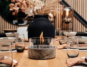 Επιτραπέζια Εστία Φωτιάς Café 18 Slate Tenderflame με διάρκεια καύσης 2 - 3 ώρες, χωρητικότητα δεξαμενής 250ml και διαστάσεις 19x18cm