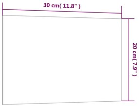 ΠΙΝΑΚΑΣ ΕΠΙΤΟΙΧΙΟΣ ΜΑΓΝΗΤΙΚΟΣ ΜΑΥΡΟΣ 30 X 20 ΕΚ. ΨΗΜΕΝΟ ΓΥΑΛΙ 347928