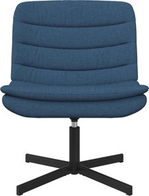 vidaXL Περιστρεφόμενη καρέκλα Μπλε 63 x 75 x 76 εκ ύφασμα