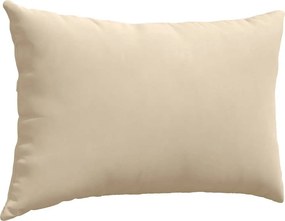 vidaXL Μαξιλάρι Καναπέ 2 pcs Κρεμ 60 x 40 cm ύφασμα