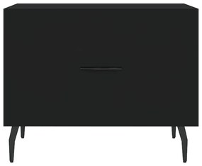 vidaXL Τραπεζάκι Σαλονιού Μαύρο 50x50x40 εκ. από Επεξεργασμένο Ξύλο
