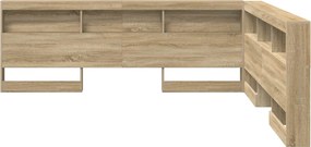 vidaXL Κεφαλάρι Αποθήκης με ράφι Δρύς Sonoma 180 cm Επεξεργασμένο ξύλο