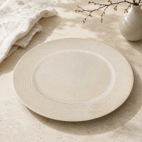 Πιατέλα Διακόσμησης (Φ33) K-M Swirl White AKX200770