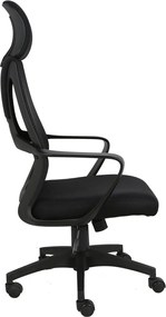 BF2950 Πολυθρόνα Γραφείου Διευθυντή, Mesh Μαύρο   1τμχ