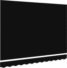 vidaXL Ύφασμα αντικατάστασης τέντας Μαύρο 3 x 2,5 μ Πολυεστέρας