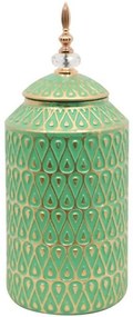 Βάζο Κεραμικό 373-122-771 16x37,5cm Green Ceramic