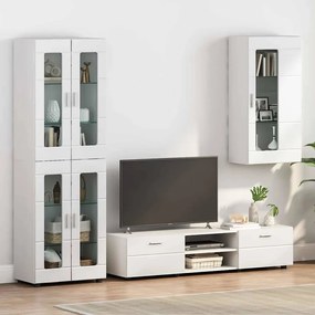 vidaXL Ντουλάπα τοίχου Λευκό 55 x 29 x 100 εκ Επεξεργασμένο ξύλο