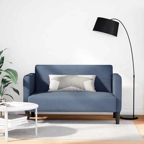 Καναπές Loveseat Μπλε 109 εκ. ύφασμα Corduroy - Μπλε