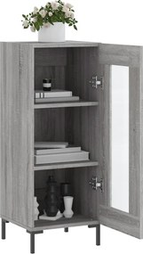 vidaXL Ντουλάπι Γκρι Sonoma 34,5x34x90 εκ. από Επεξεργασμένο Ξύλο