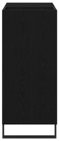 vidaXL Ντουλάπα Δίσκων Μαύρης Οξυάς 84.5 x 38 x 90 εκ Επεξεργασμένο Ξύλο