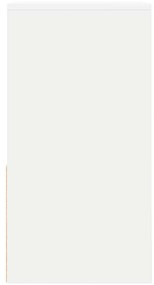 vidaXL Κομοδίνα με συρτάρι 2 τεμάχια Λευκό 35x34x66,5 cm