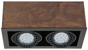 Φωτιστικό Οροφής - Σποτ Box 7650 2xGU10 15W Antique Nowodvorski Μέταλλο,Ξύλο