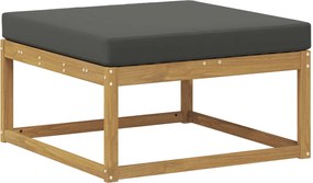 vidaXL Σειρά Καναπέ Εξωτερικού 4 pcs Άσπρο και Ανθρακί Πολυεστέρας