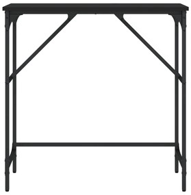 Τραπέζι Κονσόλα Μαύρο 75 x 32 x 75 εκ. από Επεξεργ. Ξύλο - Μαύρο