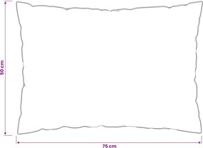 vidaXL Μαξιλάρι 50 x 75 cm Αυστραλιανό Μαλλί Λευκό