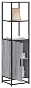 Highboard Grey Sonoma Κατασκευασμένο ξύλο και μέταλλο - Γκρι sonoma