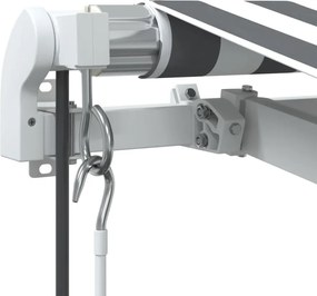 vidaXL Τέντα Πτυσσόμενη Αυτόματη Ανθρακί / Λευκή 350x250 εκ.