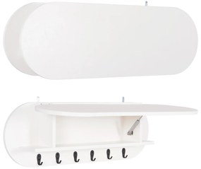 ΚΡΕΜΑΣΤΡΑ ΕΙΣΟΔΟΥ & ΚΛΕΙΣΤΟ ΡΑΦΙ STOR HM18078.03 ΜΕΛΑΜΙΝΗ ΣΚΟΥΡΟ ΓΚΡΙ 84x15.5x28.5Υεκ