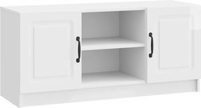 vidaXL Ντουλάπι TV Γυαλιστερό Λευκό 102 x 34,5 x 47 εκ