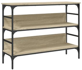 vidaXL Τραπέζι Κονσόλα Sonoma Δρυς 100x32x75 εκ. Επεξεργασμένο Ξύλο