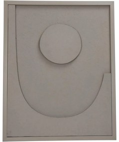 Διακοσμητικό Τοίχου Μπεζ Χαρτί 40x3x50cm - 05155333 - 05155333