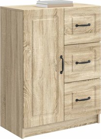 vidaXL Πλαϊνό γραφείο με συρτάρι Sonoma Δρυς 66 x 34,5 x 87 εκ.
