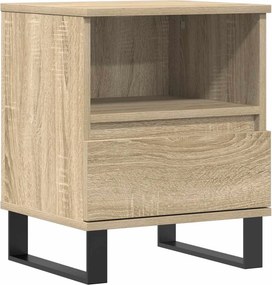 vidaXL Κομοδίνο Sonoma Δρυς 40 x 35 x 50 εκ. από Επεξεργ. Ξύλο